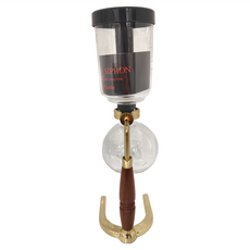 AKIRAKOKI 正晃行 虹吸壺 DTCA-5 600ml, 金色, 輕鬆享受專業級咖啡體驗, 1個