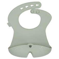 b.box 矽膠圍兜, 耐熱-40°C~+175°C, 莫蘭迪綠, 1件, 1個