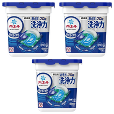 ARIEL 日本原裝進口 4D 酵素極淨洗衣球 抗菌去漬 藍色 11顆 1盒, 3盒