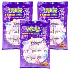 室翲香 薰衣草香氛防蟲劑, 衣櫥化妝室專用IN-010, 增量版和紙掛裝防蟲劑, 3包, 225g