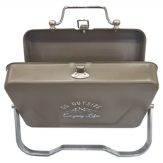 CAPTAIN STAG 鹿牌 可折疊收納桌上型V型烤肉架, 1個