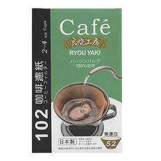 良燒 102扇形濾紙-無漂白, 52張, 12組