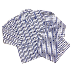 全加誼 秋冬男中厚純棉居家睡衣套裝 舒適透氣 全開襟設計, M, 多色