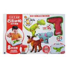 BOHUI 電鑽工具動物世界玩具 8個, 1組, 單一顏色