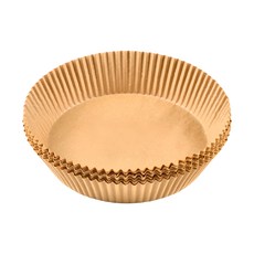 百貨King 圓形氣炸鍋專用烘焙紙 SGS檢驗 加高邊緣設計, 20 x 5cm, 50張