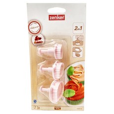 zenker 葉片造型手壓式餅乾模三件組, 1組, 5245781