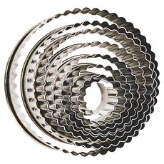 圓齒模8件組, 1組, Silver