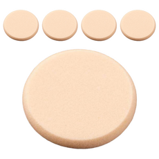 KAI 貝印 ECOMONO 100%天然植物粉撲 圓型, KQ-3173, 5個