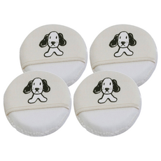 Wanwanbaby 嬰兒粉撲 - 柔軟觸感，呵護Baby細嫩肌膚, 4個