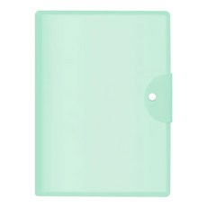 E.dot A3平放收納冊/資料夾/文件夾，31.5x24cm，展開31.5x48cm，PP材質, 綠色, 1個