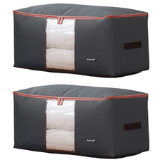 Youful 優芬 高密度600D棉被衣物收納袋 ,特大(70 x 35 x 42cm),咖啡色,2個