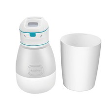 AcoMo USB充電防潑水紫外線90秒殺菌可攜式消毒器 大小底座多功能組合, PS3-B+PS3-B, 藍色