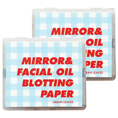 URBAN LEAVES 鏡子款吸油面紙, 50張, 2盒