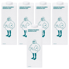 MINOR FIGURES 小人物 燕麥奶 咖啡師精選, 不黏稠, 非糊狀, 植物奶口感濃郁, 1L, 5瓶