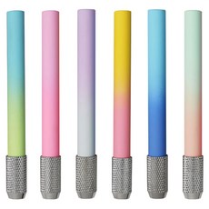 Madakkumi 漸層色短鉛筆延長器 6件組, 1組, 01 漸變