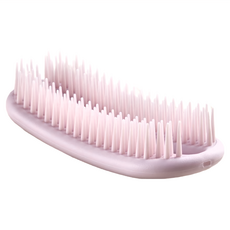 KAI 貝印 KQ-3166 橢圓形洗髮梳, 粉色, 1個