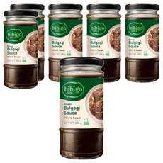 CJ bibigo 韓式頂級燒烤拌醬 原味, 微甜獨特口感不死鹹，醃、烤、煎、炒皆宜, 290g, 6瓶