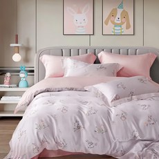 貝淇小舖 60支100%天絲 床包兩用被4件組