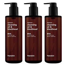 Hanskin BHA 黑頭清潔卸妝油 - 油性肌適用, 300ml, 3瓶