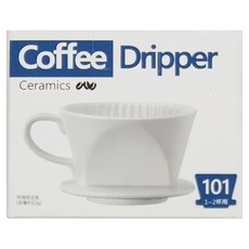 扇形陶瓷濾杯 LBC-101, 1-2杯用, LBC-101 1~2杯用, 1個