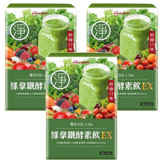 UDR 綠拿鐵酵素飲EX Set 10包, 調整體質 促進新陳代謝 補充營養 抹茶拿鐵風味, 20g, 3盒