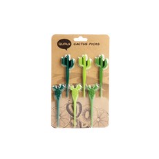 QUALy 仙人掌果叉 27*8*97mm, 6支, 1組