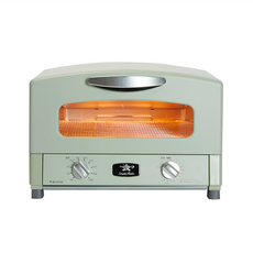 千石阿拉丁四枚燒電烤箱 綠色，快速加熱，操作簡單，家用廚房必備, AET-G13T