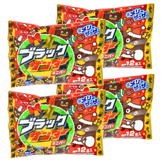 有樂製菓 聖誕黑雷神可可風味量販包 12本入, 144g, 4包