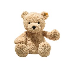 Steiff 德國金耳釦 Soft Cuddly Friends Jimmy Teddy Bear 玩偶 柔軟絨毛 安全無毒 兒童伴, 40cm, 泰迪熊 棕色, 1個