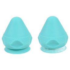 LEADER X 吸盤手持2合1筋膜球, 2個, 綠色 - 深層放鬆肌肉，隨時享受舒適按摩體驗