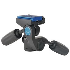 BENRO 百諾 HD1A 三向雲台 三個方向設置水平儀 高強度鋁合金材料 國際標準通用型 PU 快裝板, 1個