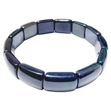 七彩黑曜石手排 16cm 手鍊, 黑色