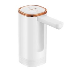 EDISH 可折疊電動抽水器，一鍵取水，方便攜帶，適用多種桶裝水, 白色, 1個