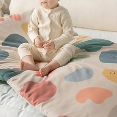 Juho deco 純棉款幼兒園午睡袋 附提袋 可愛鵝卵石 寶寶午睡必備, 可愛鵝卵石 多色