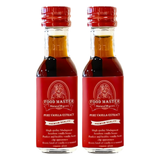 FOOD MASTER 大師食品 馬達加斯加波本純香草精, 30ml, 天然香草莢及酒精, 2罐