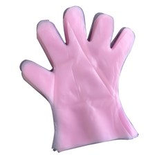 Three Flower 三花 CPE耐用手扒雞手套 H6407型 M號 粉色, 100個, 1組