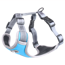 H型反光胸背帶 - 521款 熱銷經典 牛津布面料 透氣舒適, XL, 淺藍色, 1個