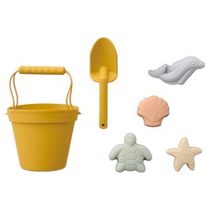 奇哥 CB沙灘玩具組 6件組, 1組, 黃色, 500g