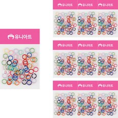 Uniaht 彩色O型環, 什錦色, 10個