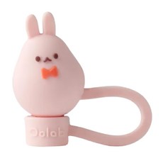 Oolab 良杯製所 兔兔醬矽膠防塵細吸管蓋 大福, 1個, 1個