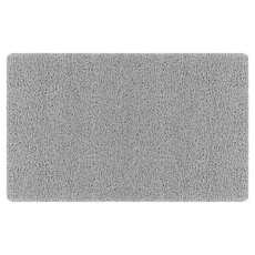 多孔洞絲圈浴室防滑墊 溫和按摩腳感舒適 通體排水設計 有效防滑穩固貼地 即沖即淨 無須貼牆晾乾, 40 x 60cm, 灰色, 1個