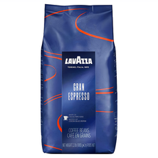 LAVAZZA 濃烈義式 Gran Espresso 義大利原裝進口 傳統義大利風味配方 黑巧克力、奶油香氣 豐富而均衡, 咖啡豆(無研磨), 1kg, 1包