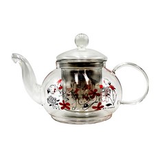 Skater 耐熱玻璃茶壺, Hello Kitty, 600ml, 1個