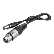 Saramonic楓笛 SR-SM-C303 XLR轉Mini XLR 音源轉接線, 黑色, 1個