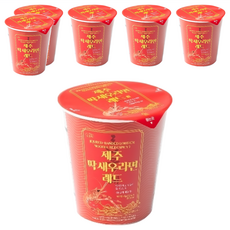 Hanolle 韓國 濟州島蝦子拉麵 辣味 紅色, 6入
