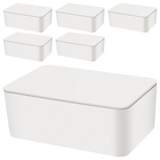 THREE 濕紙巾盒, 白色, 6個