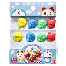 BANDAI 哆啦A夢食物叉, 8支, 1組