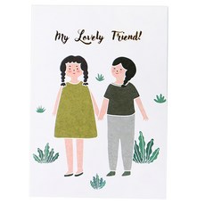 KerKerland 插畫明信片, 1個裝, my lovely friend