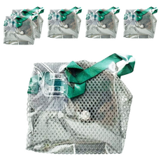 掛壁式防塵罩收納網袋 適用於防塵罩/塑膠袋/薑蒜/鞋套, 灰色