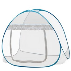 Cotton Field 棉花田傢飾 寶寶蒙古包蚊帳 100%聚酯纖維, 藍色